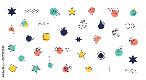 set of colorful easter eggs with flowers