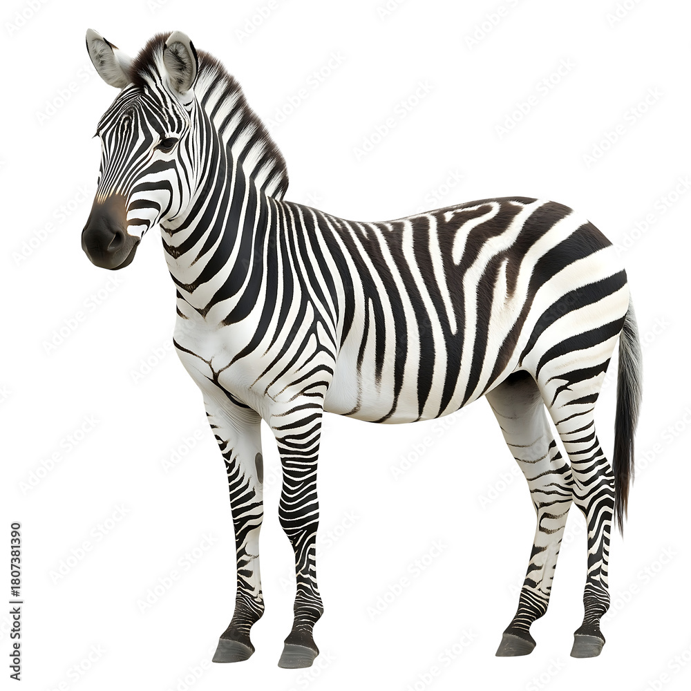 Obraz premium Zebra watercolor clipart PNG