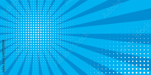 Anime Comic Background. Pop Art Style Background. Pop Up Retro Comic Background. Vector halftone illustration. Vintage background for comic superhero text, speech bubble, message.