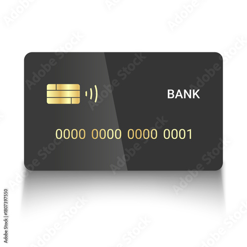 Credit card isolated on white background Credit and debit card vector illustration