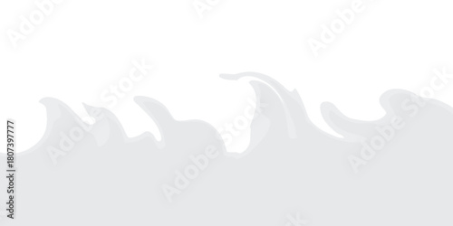 Abstract close-up of white water ripples, gray concentric circles radiating out from a central point, creating a stunning circular pattern. modern eps 10.