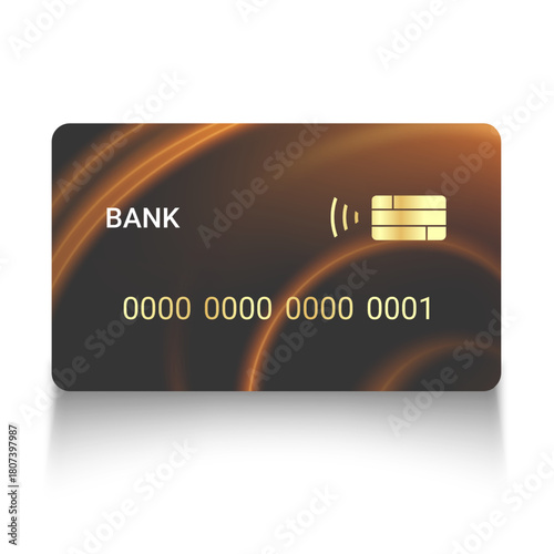 Credit card isolated on white background Credit and debit card vector illustration