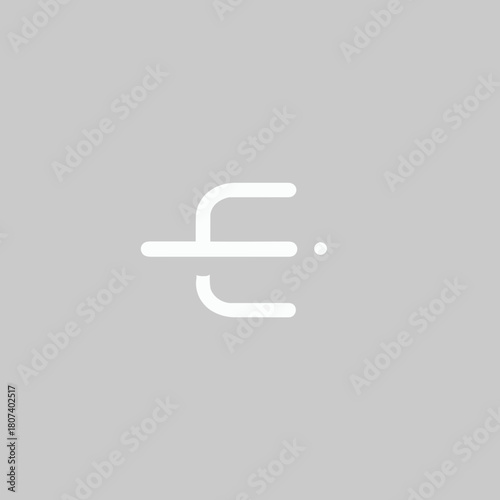 Apostrophe icon on a gray background graphic design