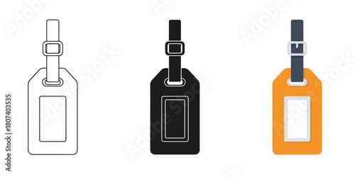 Three styles vector set line art, silhouette and color version staple removers in various styles outline, solid black, and red, representing office supplies and document handling