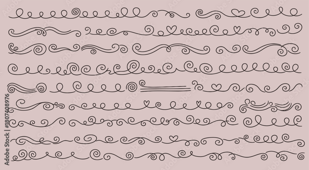 Fototapeta premium calligraphic design elements and page decoration