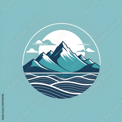 A vector mountain logo design could incorporate a subtle wave from the sea, suggesting travel and nature