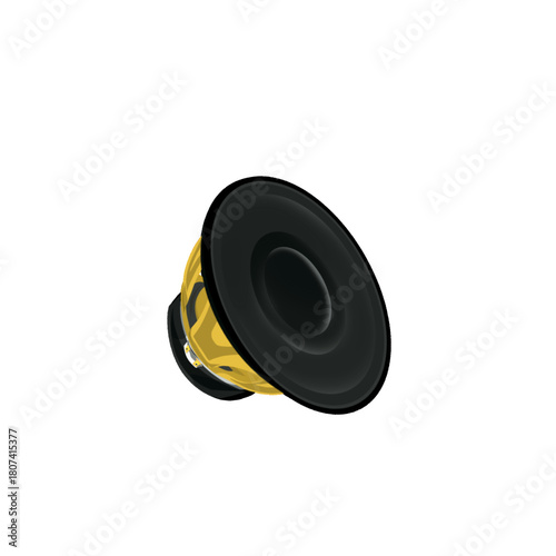 An audio speaker isolated without background