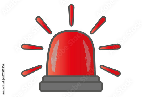 Alarmlicht, Alarmsymbol, Vektorzeichnung,