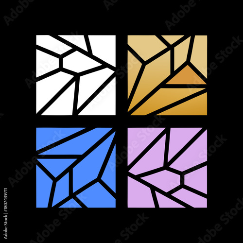 Abstract and colorful class of 2026 design, perfect for graduation announcements and party decorations, featuring a unique and eyecatching style