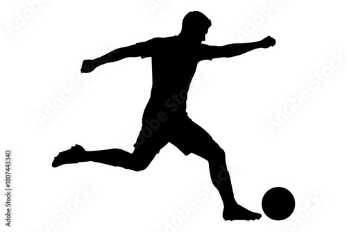 football player silhouette,
Soccer Player Silhouette Kicking Ball,
Minimalist Sports Illustration