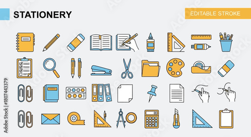 Stationery Collection A sleek line of office and school supplies in a simple, organized design