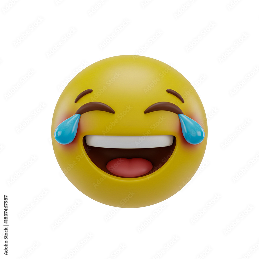 Fototapeta premium 3d smiley face with sunglasses emoji on transparent background