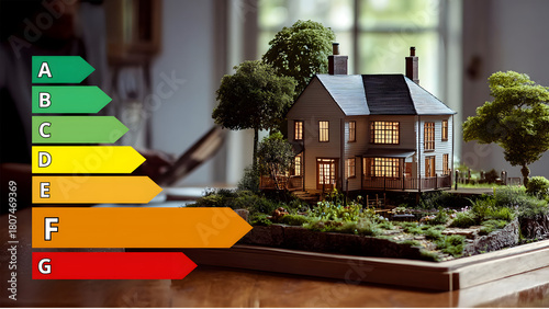 Diagnostic de dépenses énergétiques (DPE) d'une maison classée F