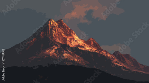 Volcanic mountain