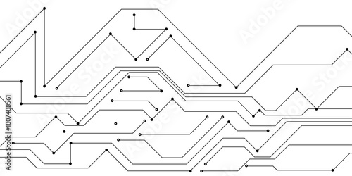 Abstract circuit board technology background with hi-tech communication data connection system isolated lines design, technology with circuit board texture creative electronic motherboard design.
