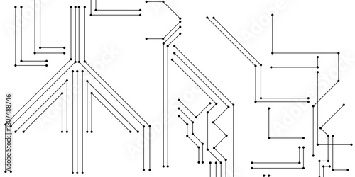 Abstract circuit board technology background with hi-tech communication data connection system isolated lines design, technology with circuit board texture creative electronic motherboard design.