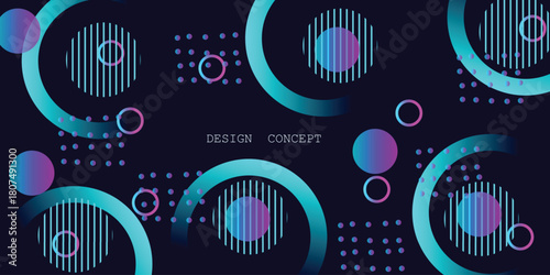 Abstract blue technology background with lines for modern concept of banner design template. Vector illustration. visual with tech vibes. Concept of technology, futurism, digital art.