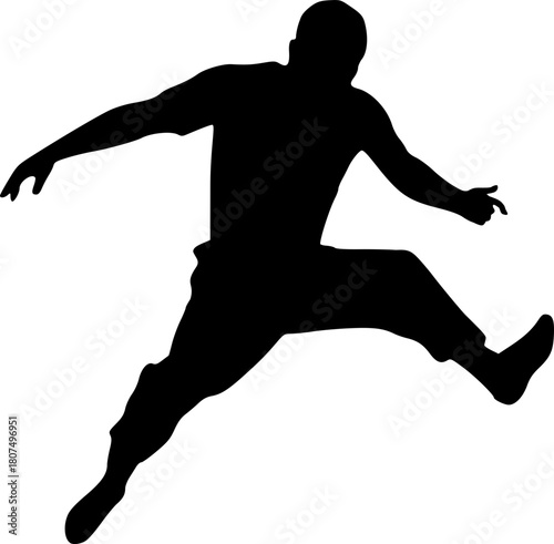 Design of jumping man draw