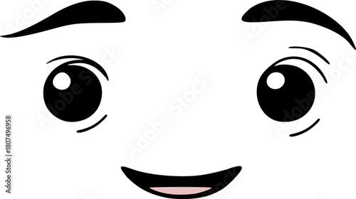 Design of smile simple face