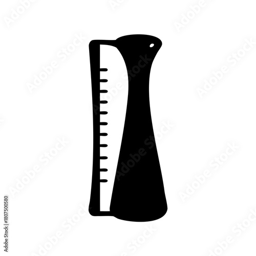 Laboratory flask icon with measurement scale, science symbol Vector, illustration