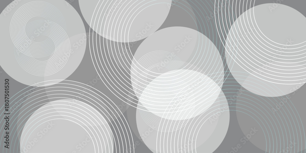 Fototapeta premium Abstract Light gray background with subtle geometric patterns. The background is smooth and gray, featuring layered, t hexagonal shapes.white and gray color.vector background