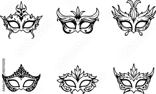Elegant Masquerade Mask Collection