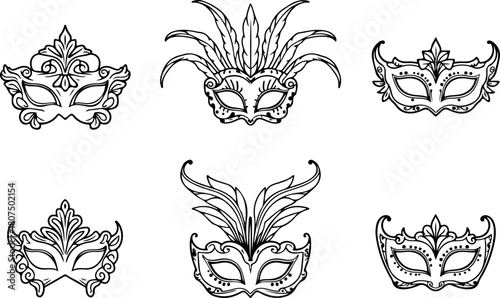 Elegant Masquerade Mask Collection