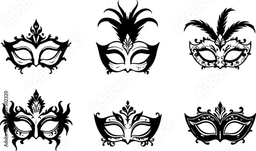 Elegant Masquerade Mask Collection