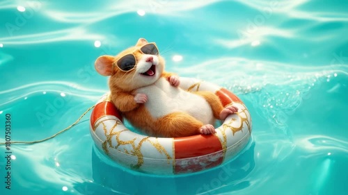 Summer Bliss Through the Eyes of a Chill Hamster