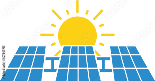 Solar panels generating clean renewable energy from sunlight a sustainable power source for a greener future and eco-friendly technology isolated on white background