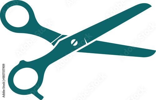 Sharp professional barber scissors ready for cutting hair precision tool for stylists and barbershop use isolated on white background