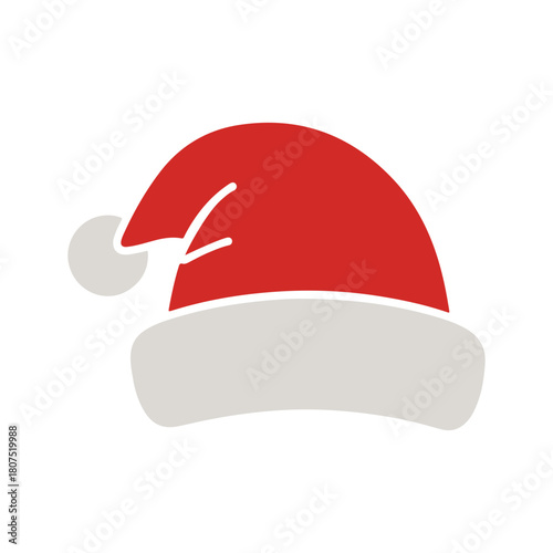 Santa Hat Vector Illustration for Christmas Holiday, Festive Season, Winter Celebration and Greeting Card Designs