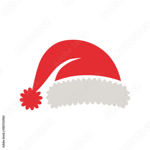 Santa Hat Vector Illustration for Christmas Holiday, Festive Season, Winter Celebration and Greeting Card Designs