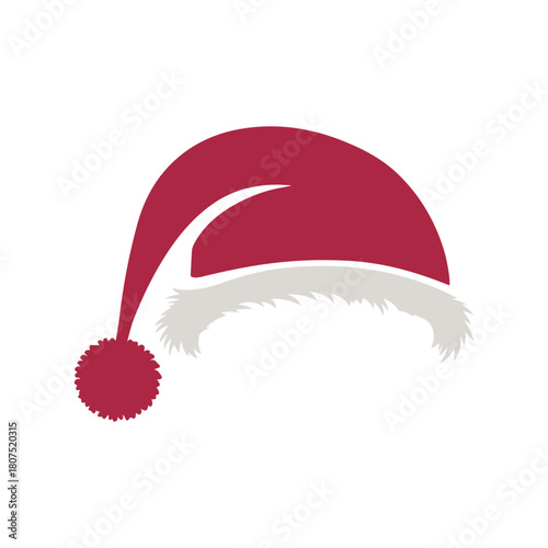 Santa Hat Vector Illustration for Christmas Holiday, Festive Season, Winter Celebration and Greeting Card Designs