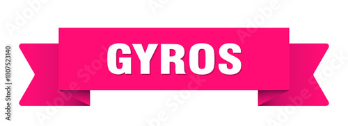 gyros ribbon isolated on transparent background. gyros ribbon