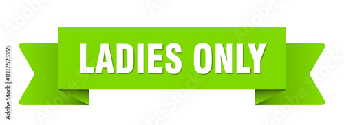 ladies only ribbon isolated on transparent background. ladies only ribbon