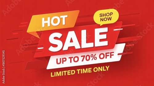 Hot sale happening now with up to 70% off for a limited time only
