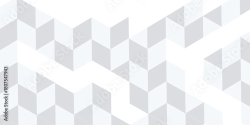 White triangle geometric pattern background, Geometric background made of triangles, Abstract geometric background. Vector 3d illustration