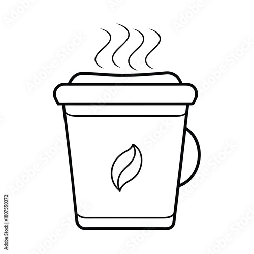 ☕ Hot espresso beverage vector icon symbol for breakfast cafe sign or design