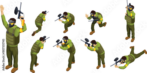 group of usa army in a circle