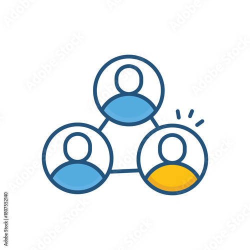 Networking vector icon