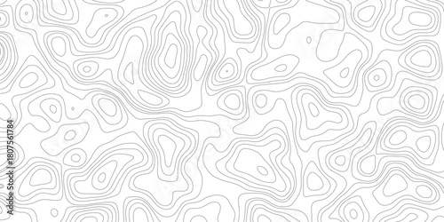 Topographic map background geographic line map with elevation assignments. abstract seamless pattern. white topographic lines background contour lines wallpaper