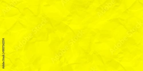 yellow paper cardboard texture background. crumpled yellow paper. a sheet of yellow color wrinkled paper