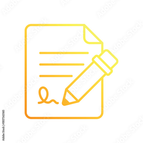Contract vector icon
