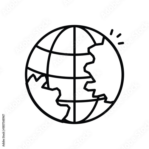 Globe vector icon
