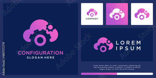 Configuration software cloud logo design