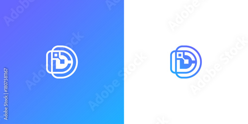 DC logo design for tech and crypto company.