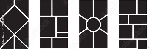 Vector Photo Frame Mockup Set | Creative Portfolio and Photo Album Layouts