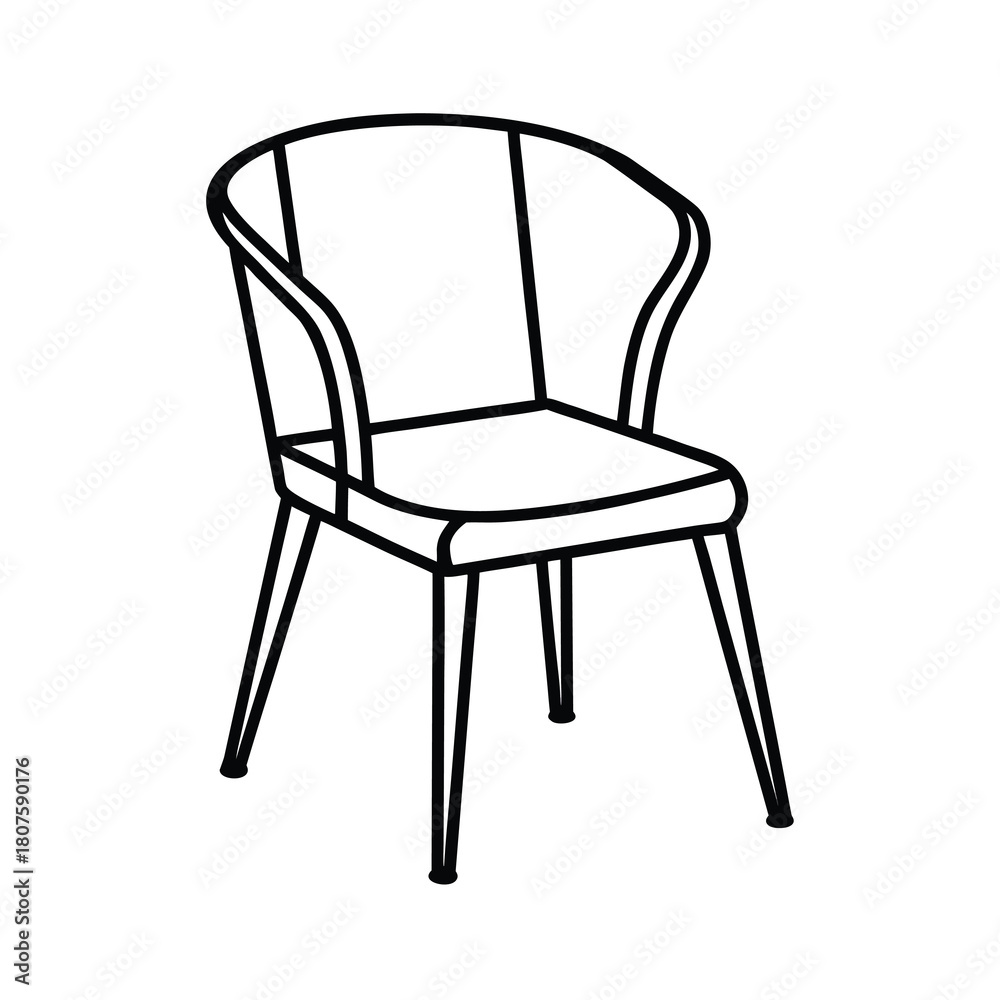 custom made wallpaper toronto digitalBlack leather office chair isolated on white background, a comfortable piece of furniture design