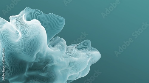 Teal and White minimalistic background